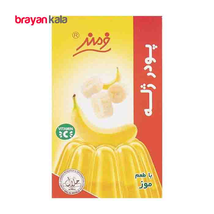 عکس اصلی پودر ژله موز فرمند وزن 100 گرم